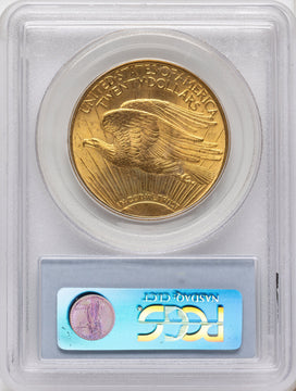 1914-S $20 CAC Blue Label Saint-Gaudens Double Eagle PCGS MS65