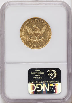 1857 $10 Liberty Eagle NGC AU50