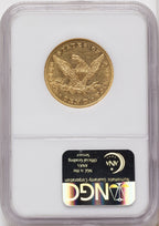 1857 $10 Liberty Eagle NGC AU50