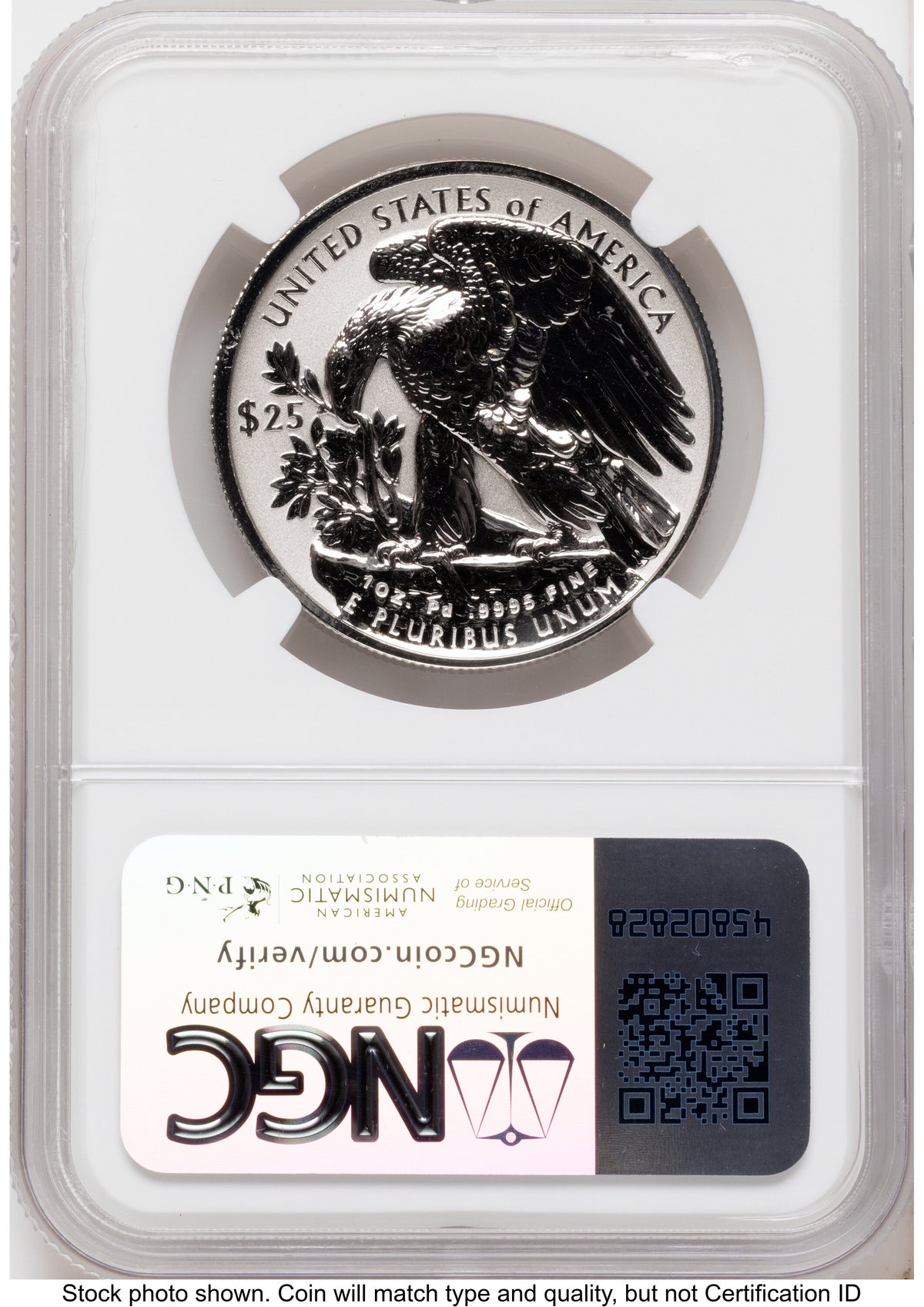 2019-W Palladium Eagle 1 oz REV Mike Castle NGC PF70
