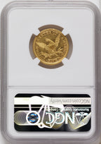 1848 $5 Liberty Half Eagle NGC AU55