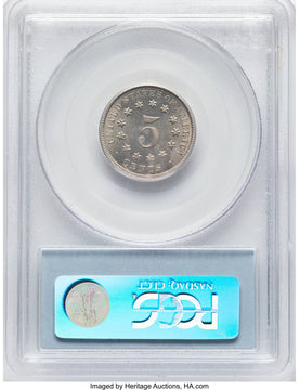 1879 5C Shield Nickel PCGS MS66