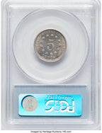 1879 5C Shield Nickel PCGS MS66