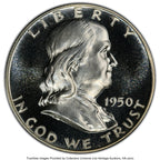 1950 50C CA CAC Proof Franklin Half Dollar PCGS PR67+