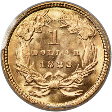 1882 G$1 Gold Dollar PCGS MS68