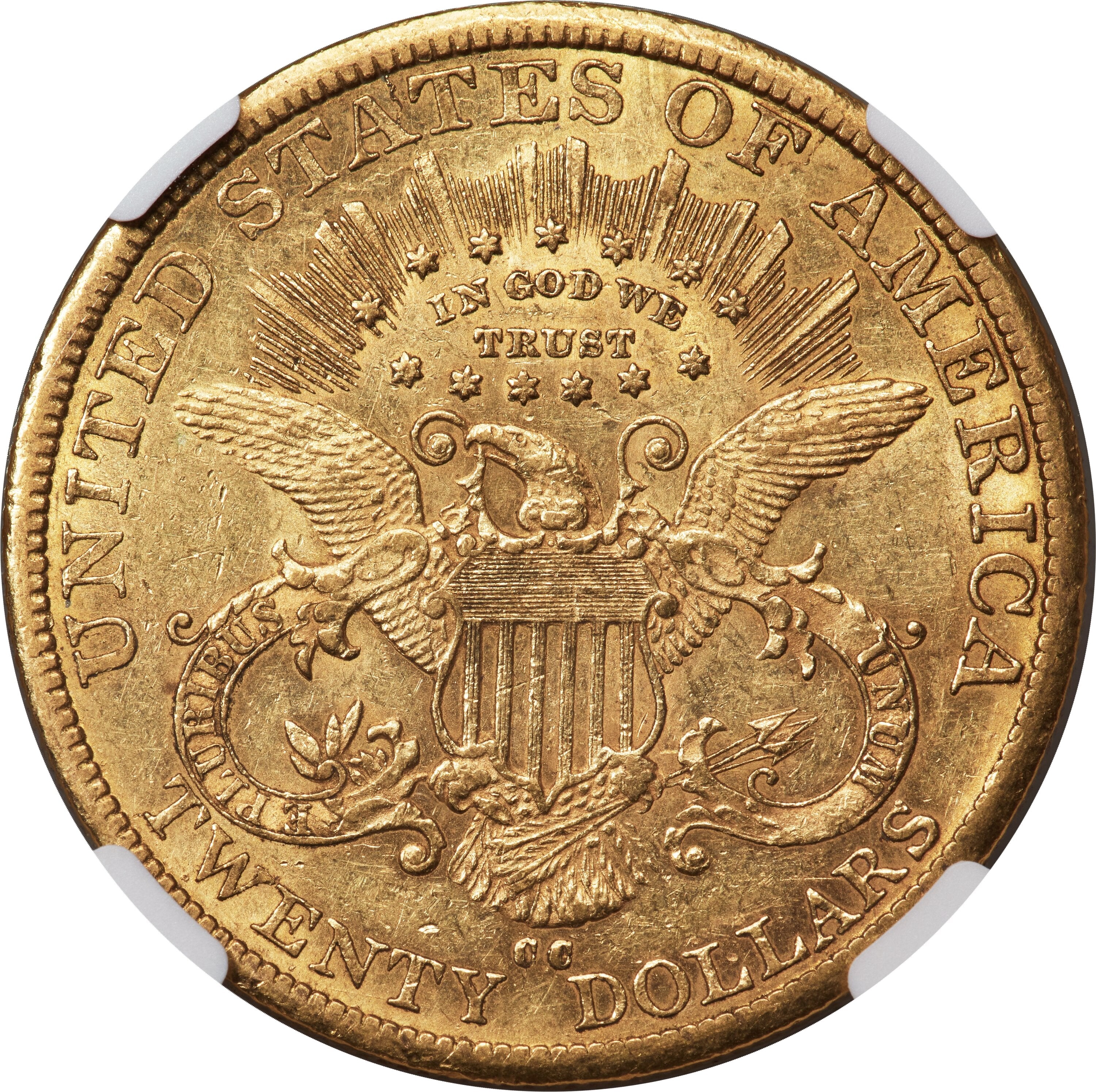 1879-CC $20 Liberty Double Eagle NGC AU53