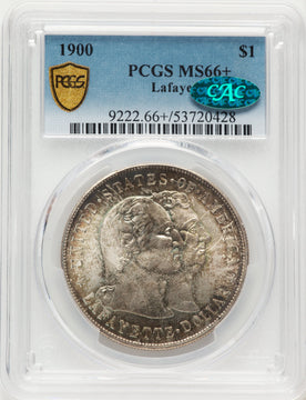 1900 Lafayette Dollar DuVall 2-C CAC Commemorative Silver PCGS MS66+