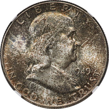1949 50C FL Franklin Half Dollar NGC MS67