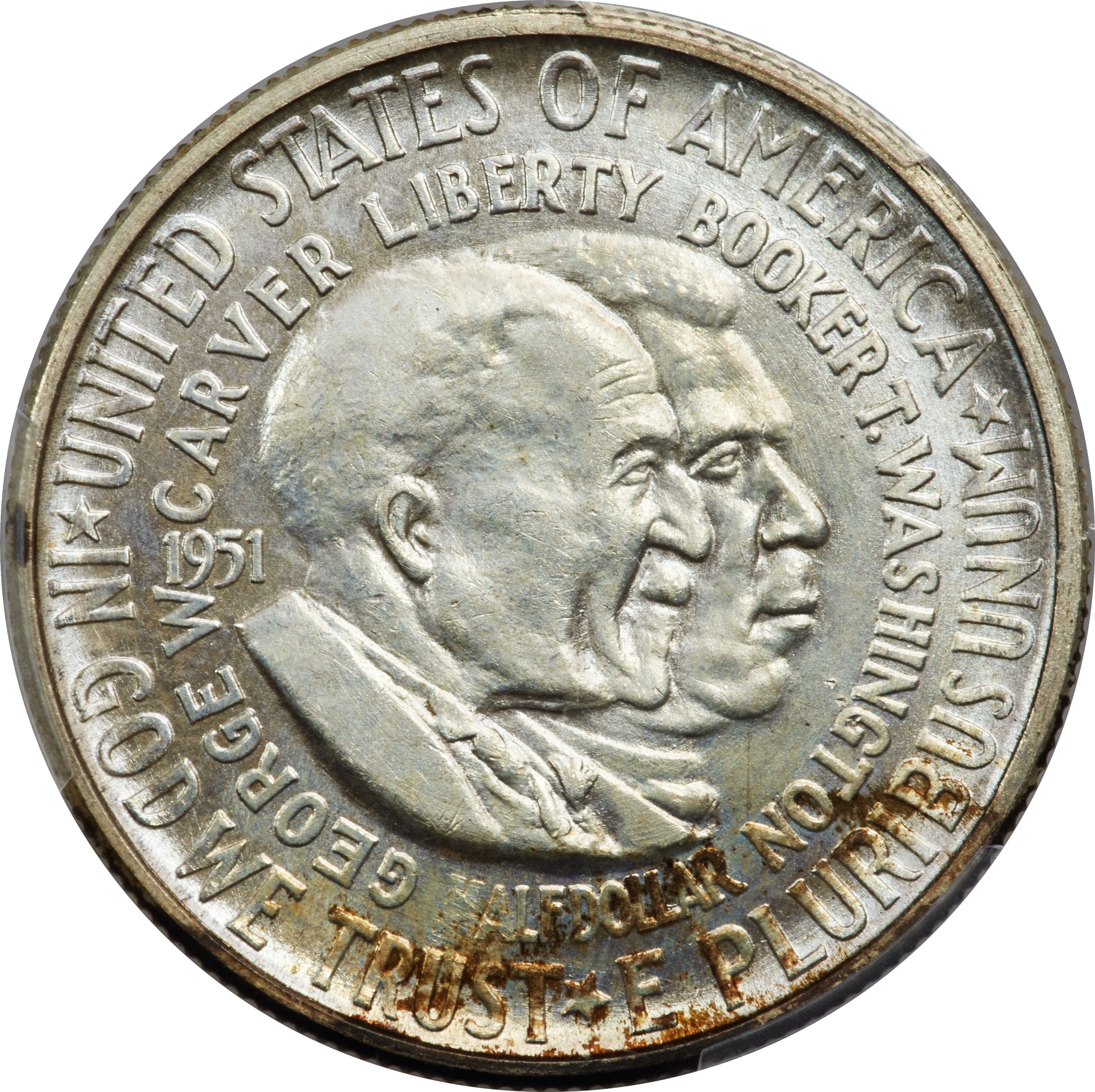 1951-D 50C Washington-Carver Commemorative Silver PCGS MS67