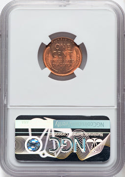 1954 1C RD Lincoln Cent NGC MS67