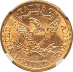 1895 $5 Liberty Half Eagle NGC MS65+