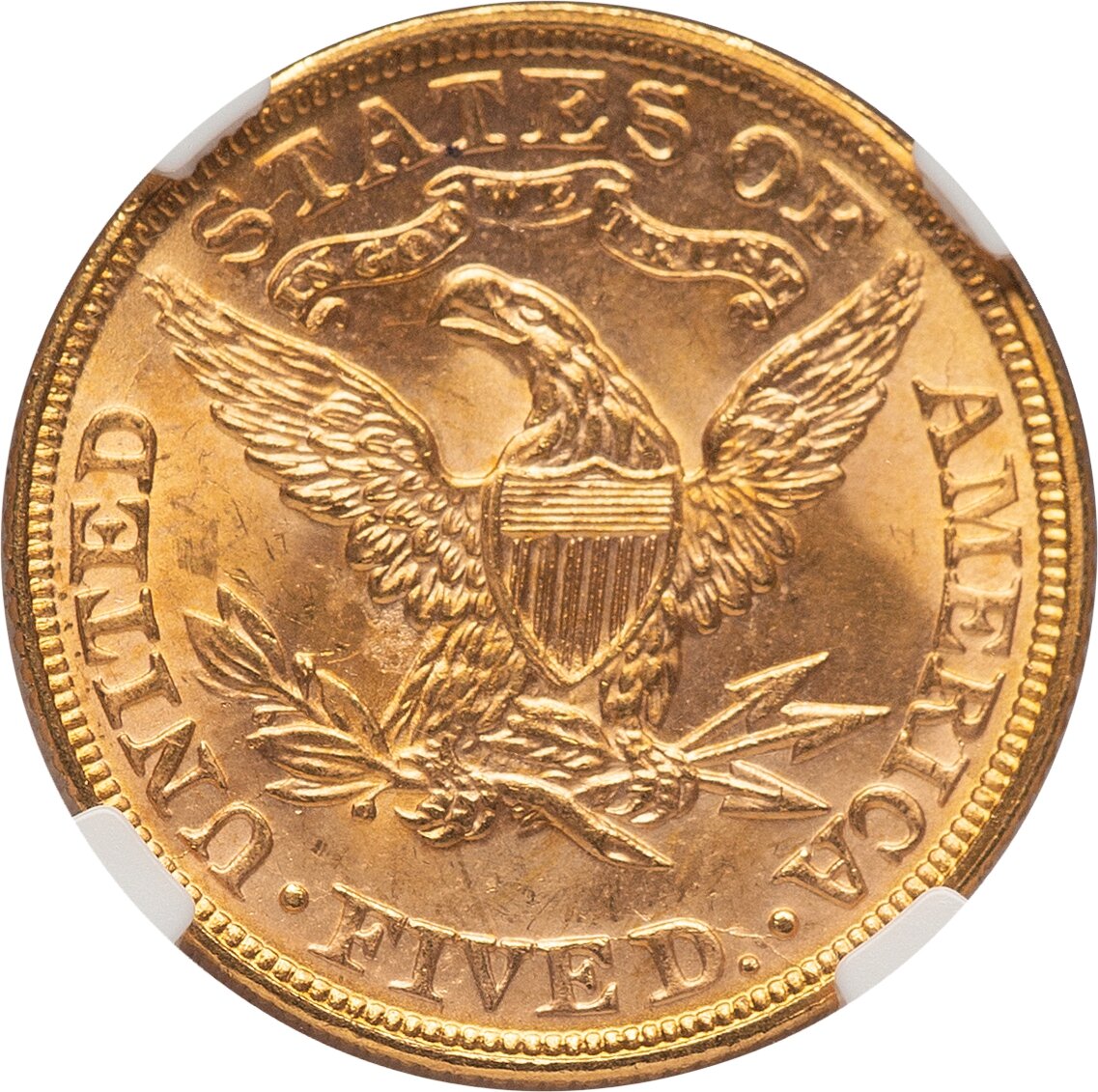 1895 $5 Liberty Half Eagle NGC MS65+