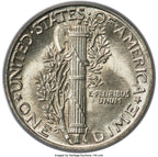 1945 10C FB Mercury Dime PCGS MS64