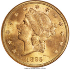 1895-S $20 Liberty Double Eagle NGC MS65