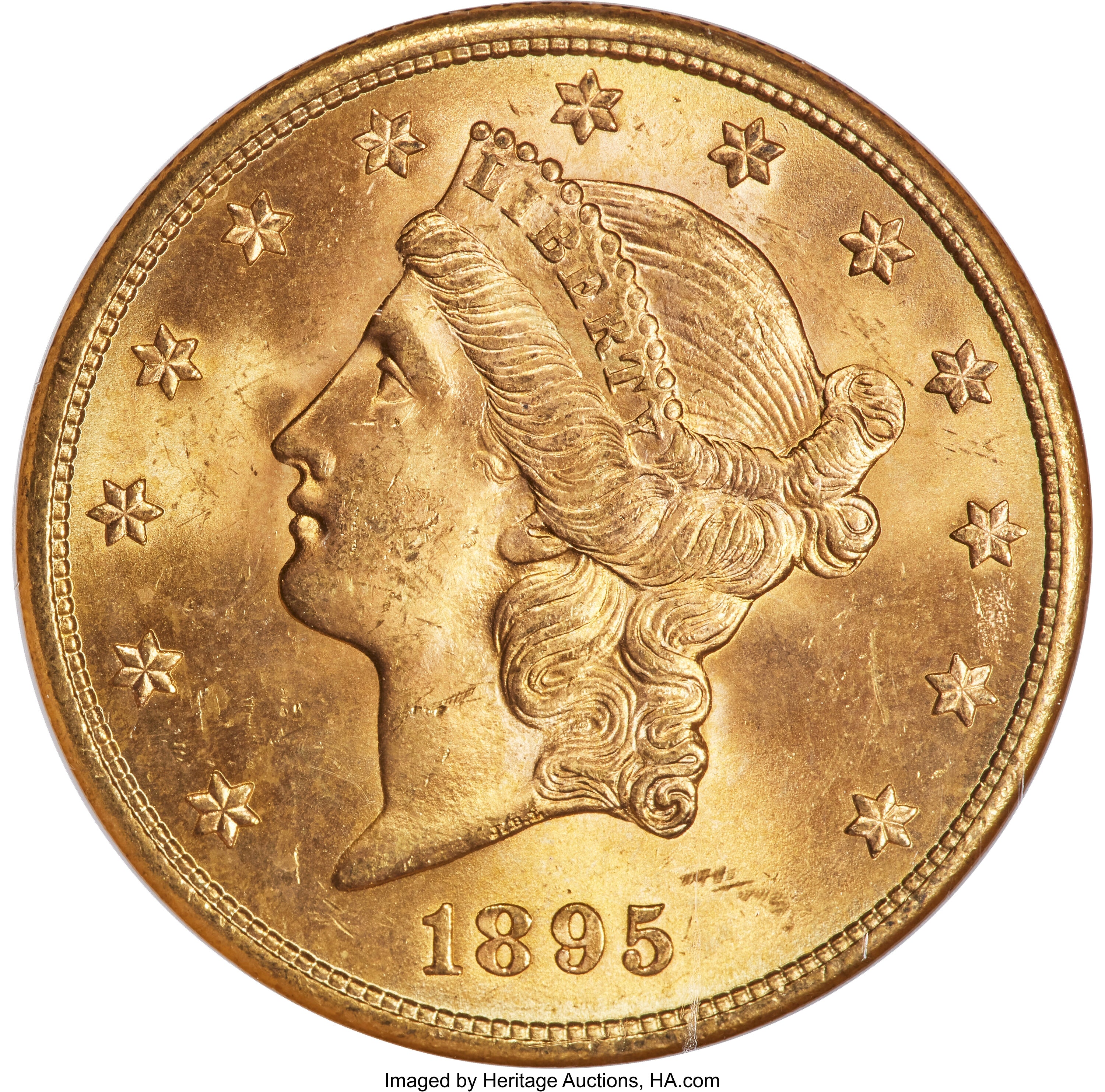 1895-S $20 Liberty Double Eagle NGC MS65