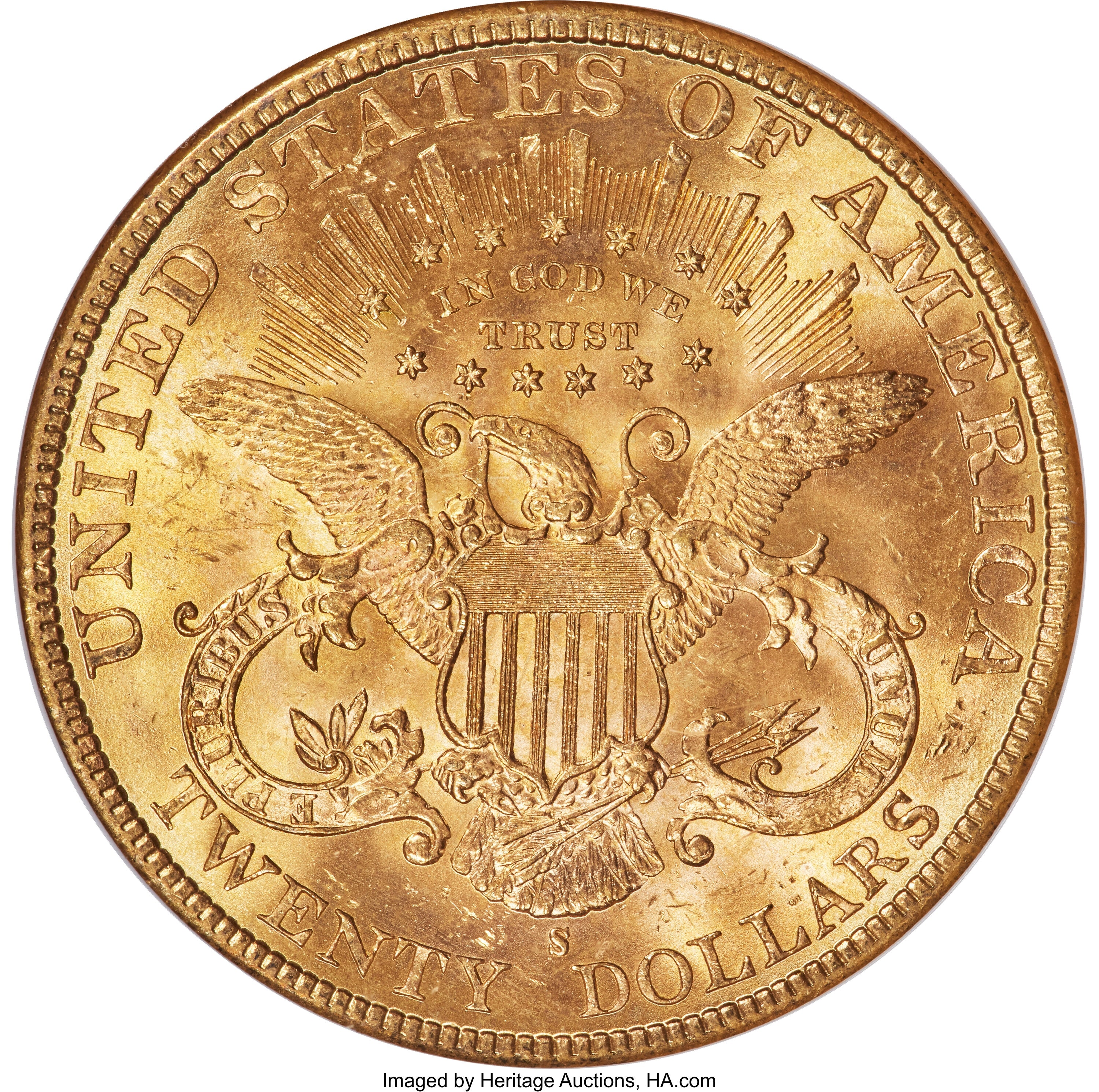 1895-S $20 Liberty Double Eagle NGC MS65