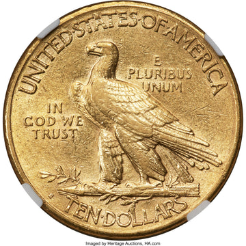 1913-S $10 Indian Eagle NGC AU55