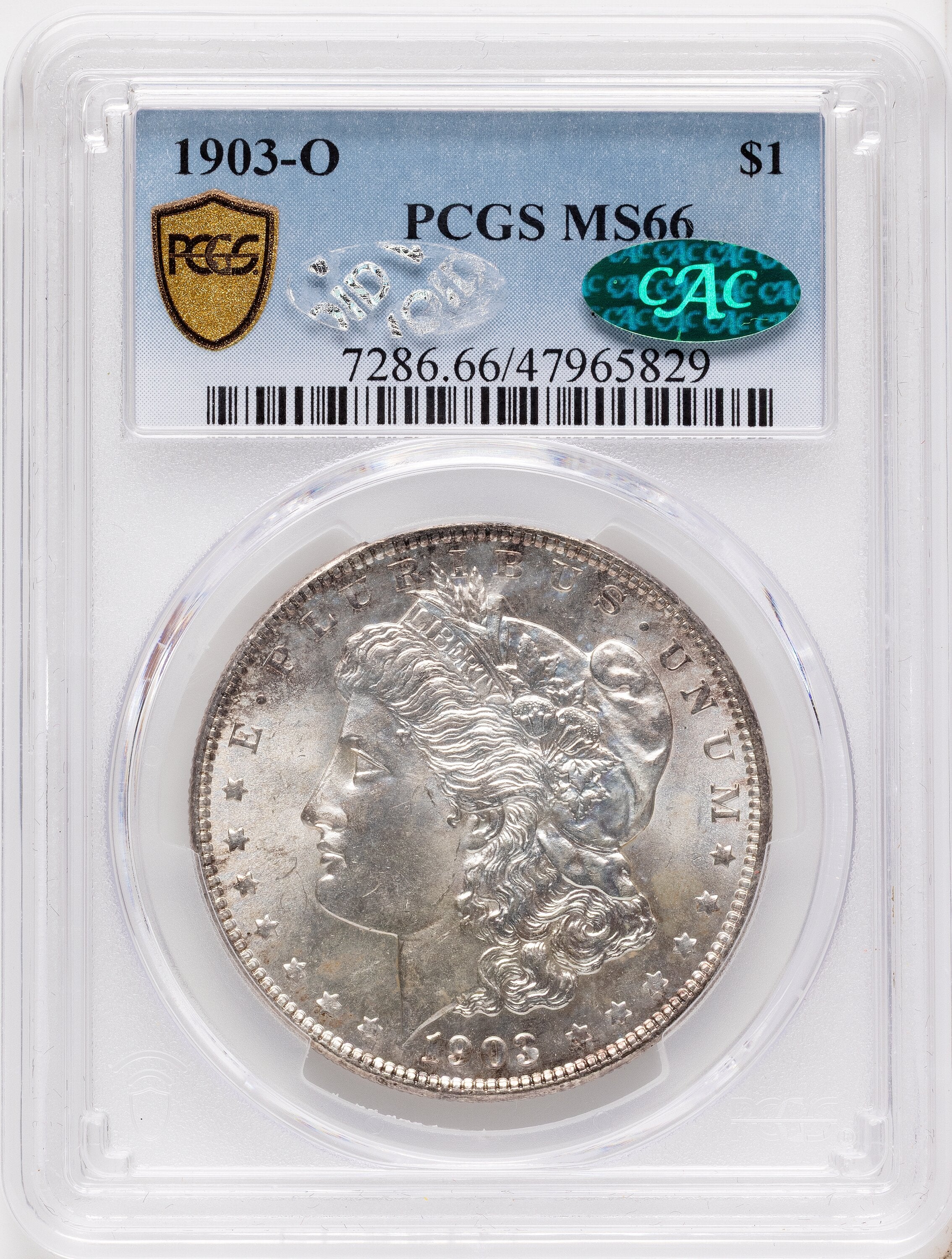1903-O CAC Morgan Dollar PCGS MS66