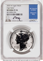 2025-W Palladium Eagle 1 oz REV NGC PF70 Ed Moy