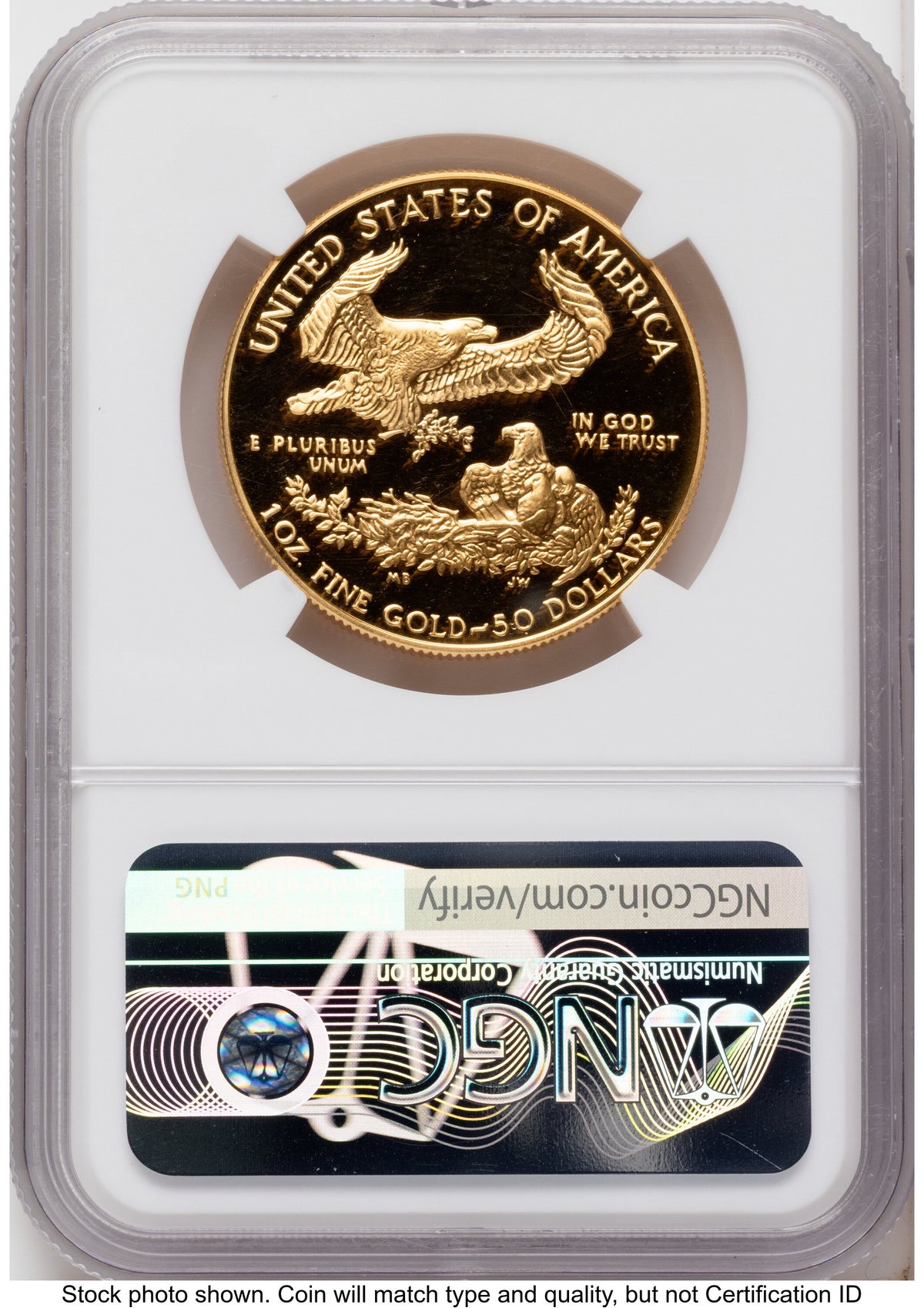 1987-W Proof Gold Eagle 1 oz NGC PF70 Ed Moy
