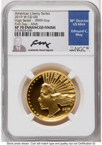 2019-W G$100 American Liberty High Relief Enhanced FDI ANA NGC MS70 Ed Moy