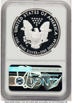 2019-W Proof Silver Eagle 1 oz FDI NGC PF70 Ed Moy