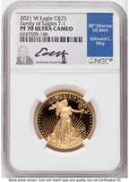 2021-W Type 1 Proof Gold Eagle 1/2 oz NGC PF70 Ed Moy
