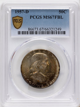 1957-D 50C FL Franklin Half Dollar PCGS MS67