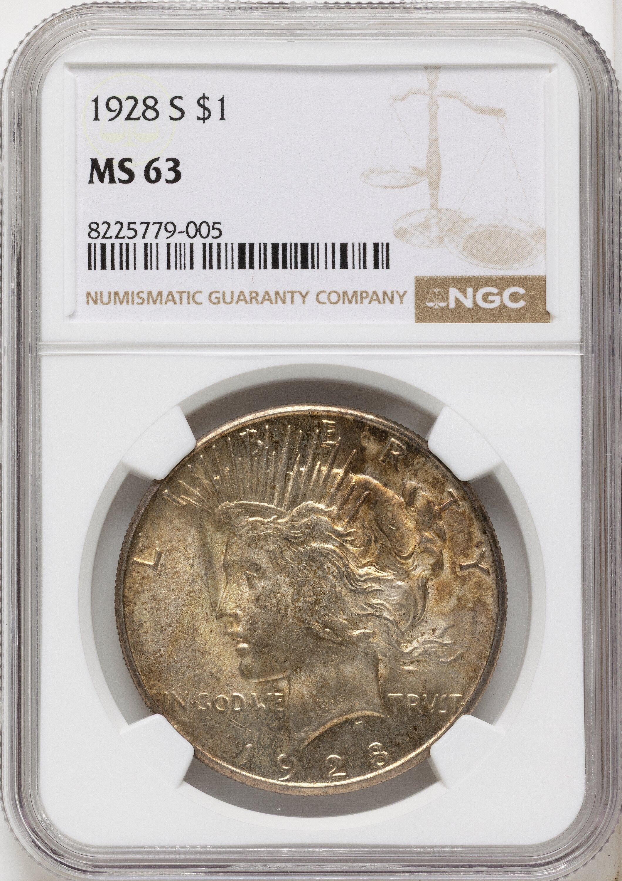 1928-S Peace Dollar NGC MS63