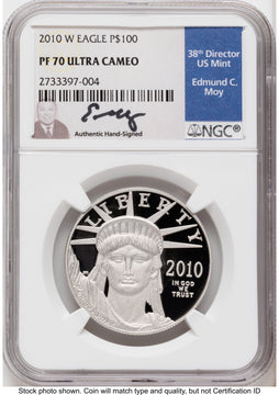 2010-W Proof Platinum Eagle 1 oz NGC PF70 Ed Moy