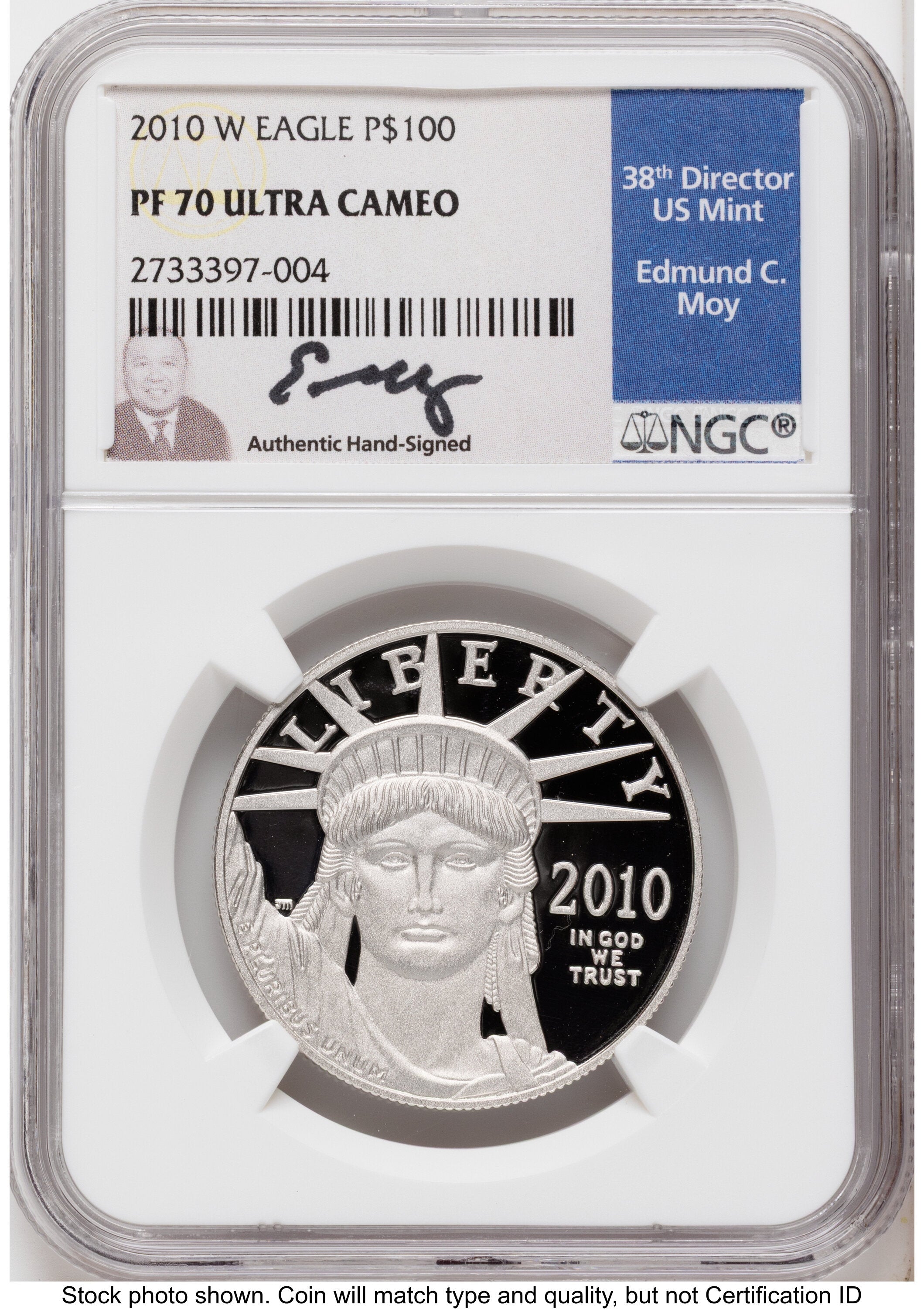 2010-W Proof Platinum Eagle 1 oz NGC PF70 Ed Moy