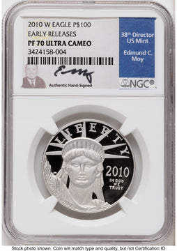 2010-W Proof Platinum Eagle 1 oz ER NGC PF70 Ed Moy