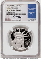 2010-W Proof Platinum Eagle 1 oz ER NGC PF70 Ed Moy