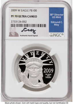 2009-W Proof Platinum Eagle 1 oz NGC PF70 Ed Moy