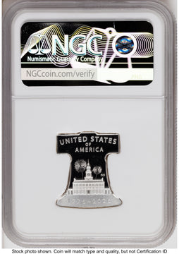 2026-P Freedom Ringing Liberty Bell 1/2 oz Silver Medal FDI America 250 Congress Building Label NGC MS69