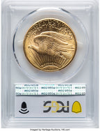 1911-D/D $20 RPM FS-501 Saint-Gaudens Double Eagle PCGS MS62