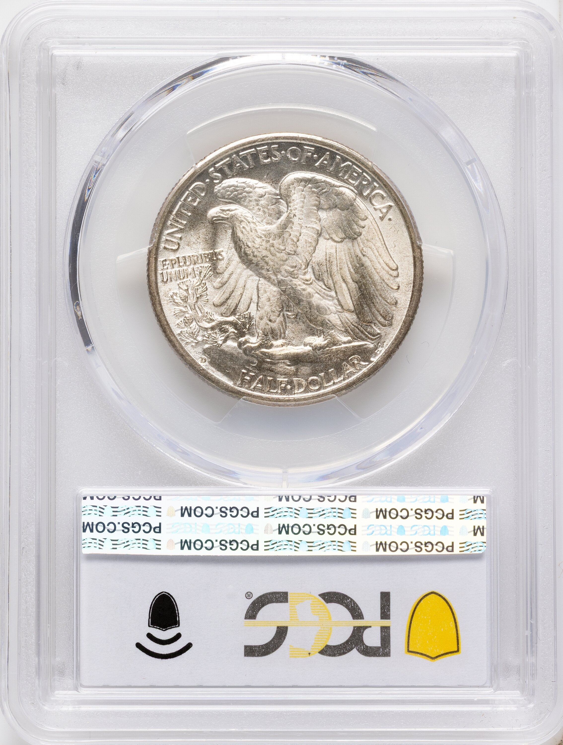 1935-D 50C Walking Liberty Half Dollar PCGS MS66