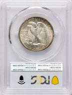 1937-S 50C Walking Liberty Half Dollar PCGS MS67
