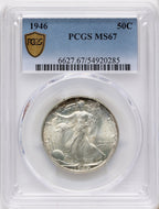 1946 50C Walking Liberty Half Dollar PCGS MS67