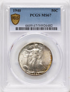 1940 50C Walking Liberty Half Dollar PCGS MS67
