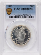 1899 50C Proof Barber Half Dollar PCGS PR66