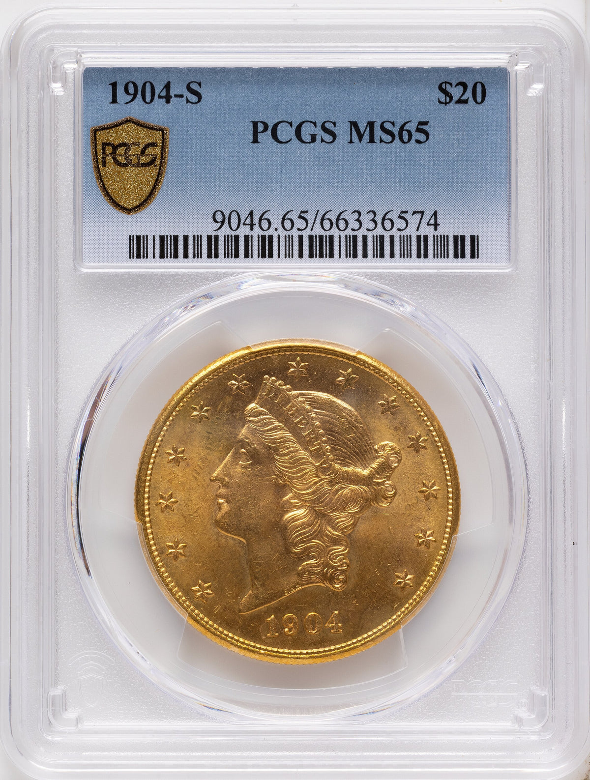 1904-S $20 Liberty Double Eagle PCGS MS65