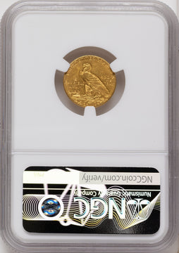 1911 $2.50 Indian Quarter Eagle NGC MS62