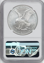 2021 Silver Eagle Type 2 At Dusk & Dawn 35th Anniversary 79th NGC MS69 Michael Gaudioso Signed