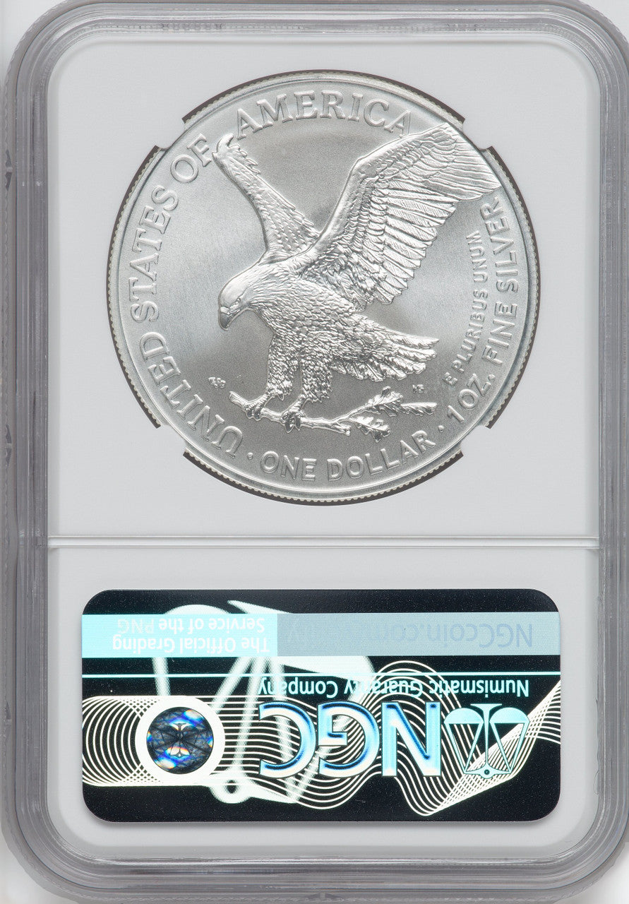 2021 Silver Eagle Type 2 At Dusk & Dawn 35th Anniversary 79th NGC MS69 Michael Gaudioso Signed