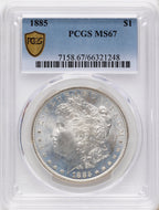 1885 Morgan Dollar PCGS MS67