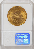 1897-S $20 Brown Label Liberty Double Eagle NGC MS63
