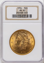 1904 $20 Liberty Liberty Double Eagle NGC MS65