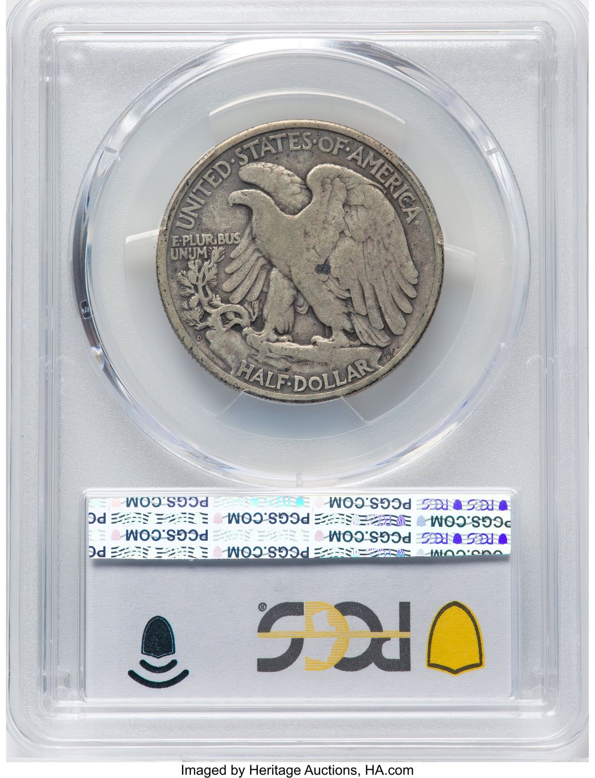 1921-D 50C Walking Liberty Half Dollar PCGS F12