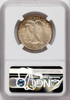 1947 50C Walking Liberty Half Dollar NGC MS67